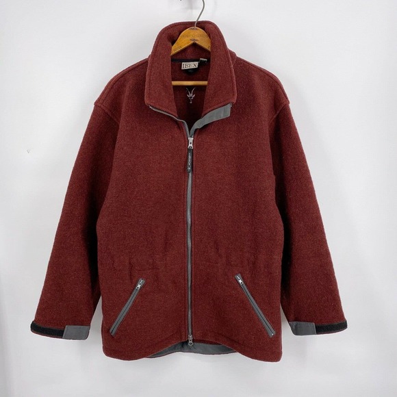 ibex Other - Vintage IBEX Wool Jacket Burnt Sienna Mens Small
